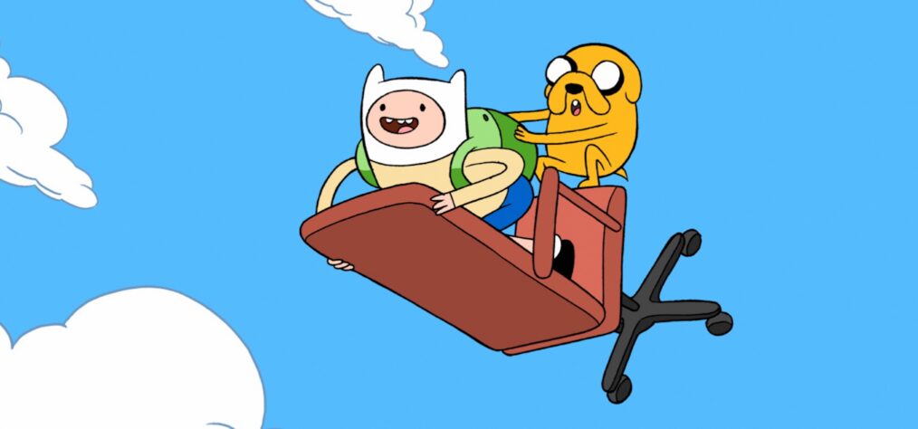ADVENTURE TIME (aka ADVENTURE TIME WITH FINN & JAKE), from top: Finn (the human), Jake (the dog), (Season 1), 2010-. © Cartoon Network / Courtesy: Everett Collection