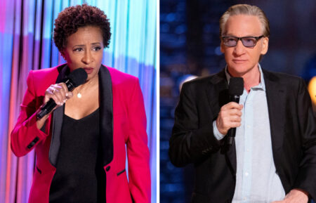 OUTSTANDING: A COMEDY REVOLUTION, Wanda Sykes, 2024. ph: Beth Dubber / © Netflix / Courtesy Everett Collection; BILL MAHER: #ADULTING, Bill Maher, (aired April 15, 2022). photo: Greg Endries / ©HBO / Courtesy: Everett Collection