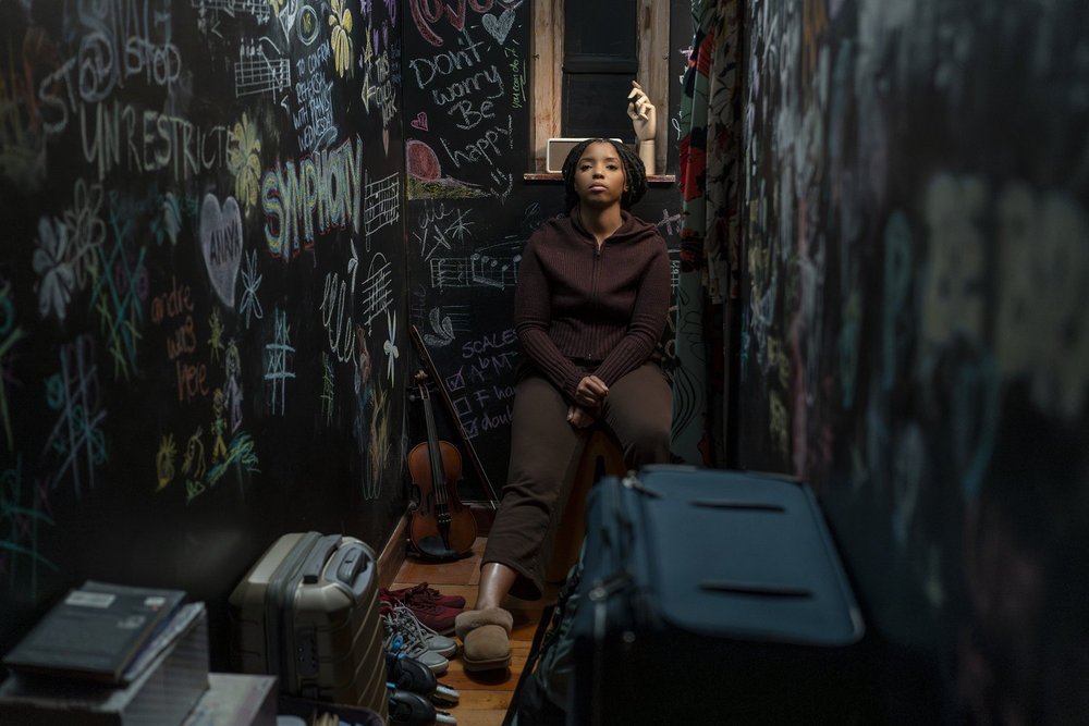 STRUNG -- Pictured: Chloe Bailey as Laila -- (Photo by: Ilze Kitshoff/Blumhouse)