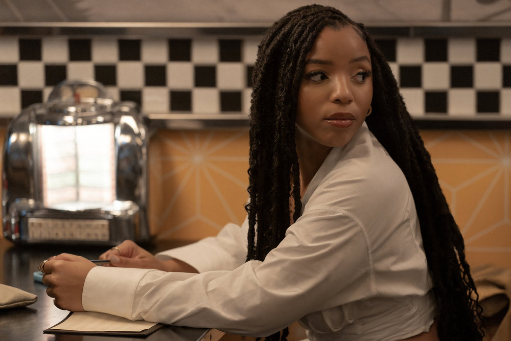 STRUNG -- Pictured: Chloe Bailey as Laila -- (Photo by: Ilze Kitshoff/Blumhouse)