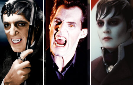 DARK SHADOWS, Johnny Depp, 2012. ph: Peter Mountain/©Warner Bros. Pictures/Courtesy Everett Collection; DARK SHADOWS, Ben Cross, 1991, © NBC/courtesy Everett Collection; DARK SHADOWS, Jonathan Frid, 1966-71