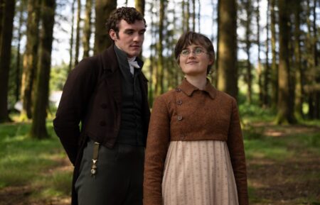 Dónal Finn and Ella Bruccoleri, 'The Other Bennet' Sister, BritBox, 2026.
