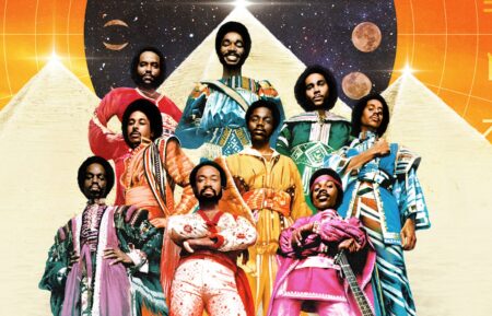 EWF 1978 Cmposit Photograph, of single portraits to form a Superhero photograph