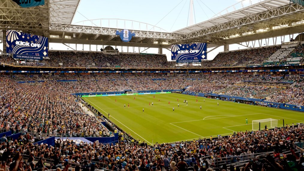 A view of the game from the Diageo Latin America & Caribbean Suite during the FIFA World Cup 2026™ Uruguay vs. Cape Verde game at Miami Stadium on June 21, 2026 in Miami Gardens, Florida.