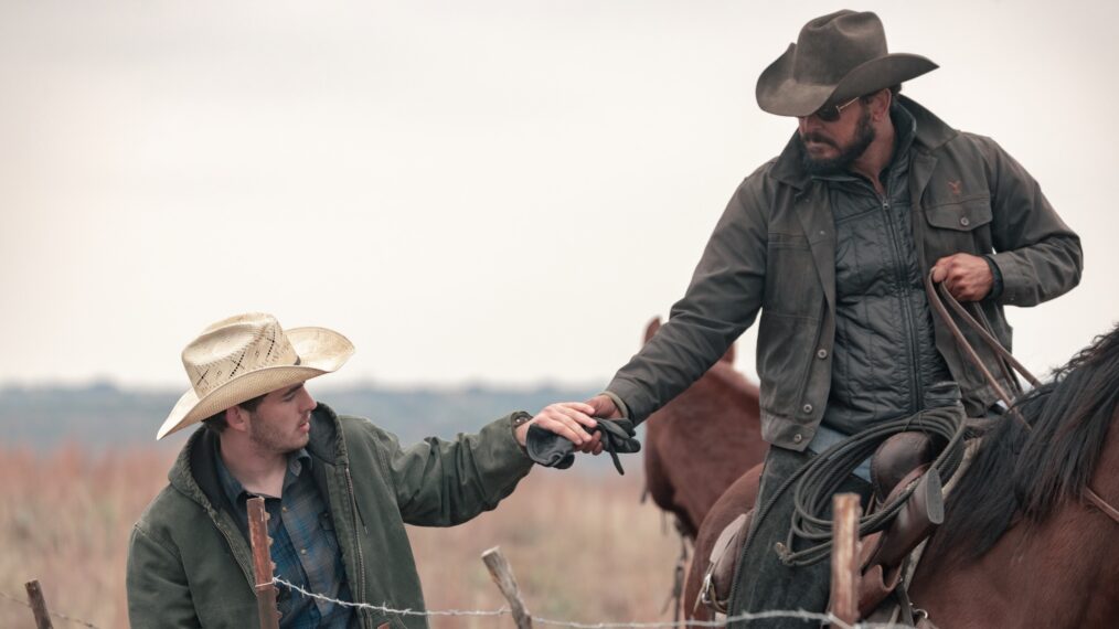 Finn Little and Cole Hauser, 'Dutton Ranch,' Season 1, Episode 8, Paramount Network, premieres June 26, 2026.
