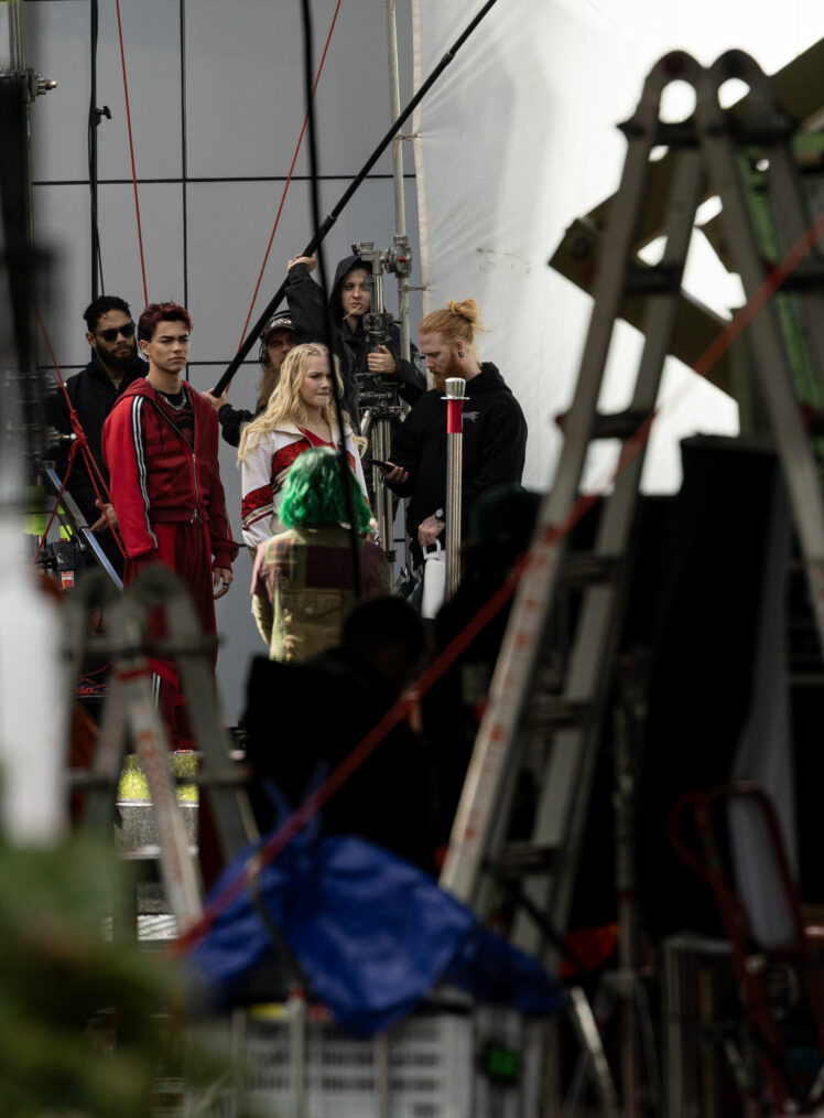 AUCKLAND, NEW ZEALAND - APRIL 15: Filming of the new Disney Zombies 5 movie at the Owen Glenn building on April 15, 2026 in Auckland, New Zealand. Zombies 5 is an upcoming 2027 American musical fantasy film directed by Paul Hoen. (Photo by Dean Purcell/New Zealand Herald via Getty Images)