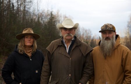 Hero shot of Misty Bilodeau, Marty Raney, and Matt Raney in Alaska.