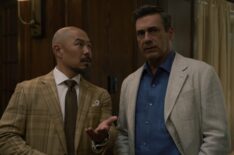 Hoon Lee and Jon Hamm, 'Your Friends & Neighbors,' Season 2, Episode 10, Apple TV, June 5, 2026.