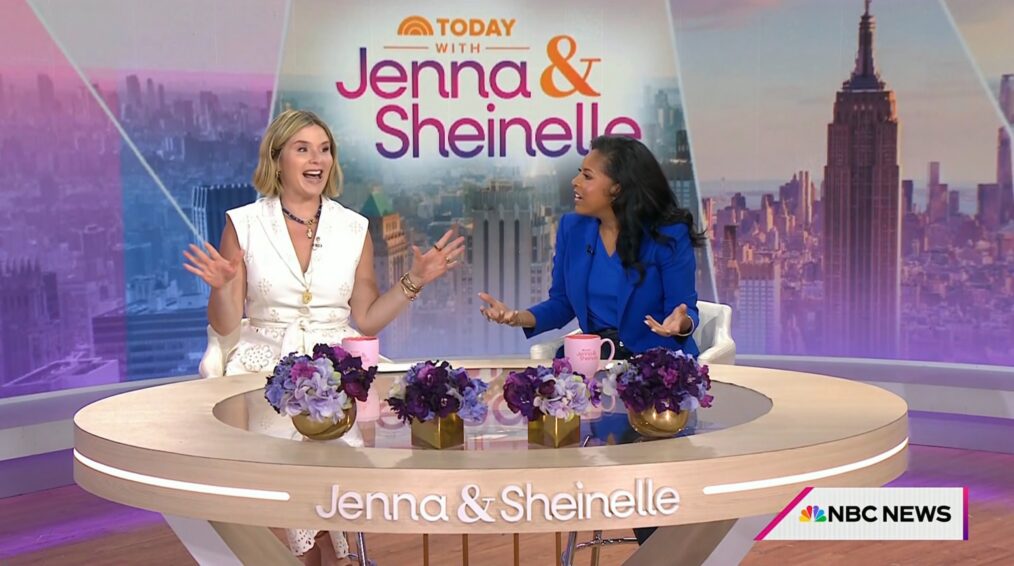 Jenna Bush Hager and Sheinelle Jones on the June 16, 2026, episode of NBC's 'Today With Jenna & Sheinelle.'