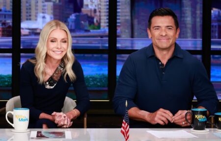 Kelly Ripa and Mark Consuelos on the March 24, 2026, episode of 'Live With Kelly and Mark.'