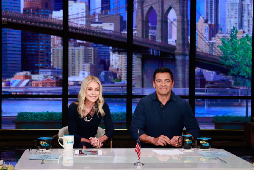 Kelly Ripa and Mark Consuelos on the March 24, 2026, episode of 'Live With Kelly and Mark.'