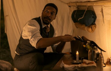 Little House on the Prairie. Jocko Sims as Dr. George Tann in episode 101 of Little House on the Prairie. Cr. Eric Zachanowich/Netflix © 2026