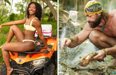 Aniya Harvey appears on Love Island USA Season 8. Photo: Ben Symons/PEACOCK; Pictured: Jonathan Young Photo: Robert Voets/CBS ©2025 CBS Broadcasting, Inc. All Rights Reserved.