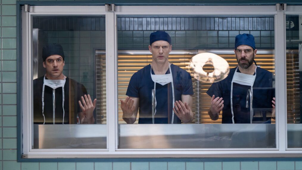 Marco Pigossi, Teddy Sears, and Zachary Quinto, 'Brilliant Minds' Season 2, Episode 19, NBC, June 24, 2026.