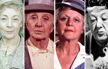 Joan Hickson as Miss Marple; MURDER MOST FOUL, Margaret Rutherford, 1964; THE MIRROR CRACK'D, Angela Lansbury as Jane Marple, 1980, (c) Associated Film