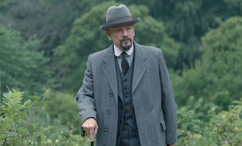 THE ABC MURDERS (Episode 1) John Malkovich as Hercule Poirot It's 1933 and a killer travels the length and breadth of Britain via the ominous rumble of the train tracks. They strike in a methodical pattern, leaving a copy of the ABC Railway Guide at the scene of each murder. As Poirot attempts to investigate he is thwarted on every front. If he is to match his most cunning nemesis, everything about him will be called into question; his authority, his integrity, his past, his identity.