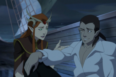 Liam O'Brien as Vax and Marisha Ray as Keyleth in 'The Legend of Vox Machina' Season 4