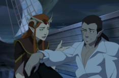 Liam O'Brien as Vax and Marisha Ray as Keyleth in 'The Legend of Vox Machina' Season 4