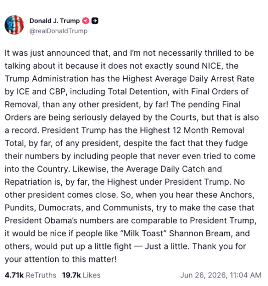 Donald Trump Truth Social