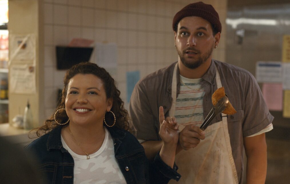 THE HORROR OF DOLORES ROACH, from left: Justina Machado, Alejandro Hernandez, (Season 1, aired July 7, 2023). photo: ©Amazon / Courtesy Everett Collection