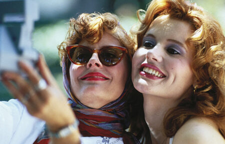 THELMA & LOUISE, Susan Sarandon, Geena Davis, 1991.