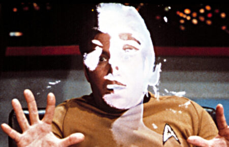 STAR TREK, 1966-69, William Shatner, Sandra Smith, in the last Episode#79: "Turnabout Intruder," 6/3/69. Paramount/Courtesy: Everett Collection.