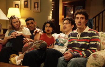 Lucy Freyer as Billie, Owen Thiele as Anton, Amita Rao as Issa, Jack Innanen as Paul Baker, and Malik Elassal as Samir in 'Adults' Season 2