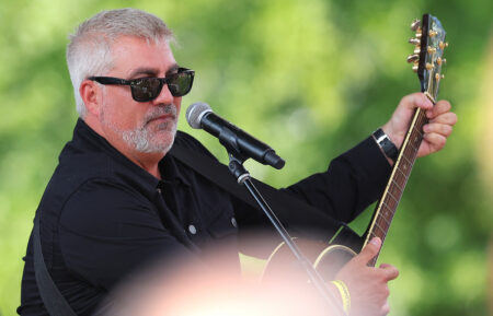 Grammy-winning American Idol Taylor Hicks performs outside of Bryant-Denny Stadium prior to the game between the Texas Longhorns and Alabama Crimson Tide