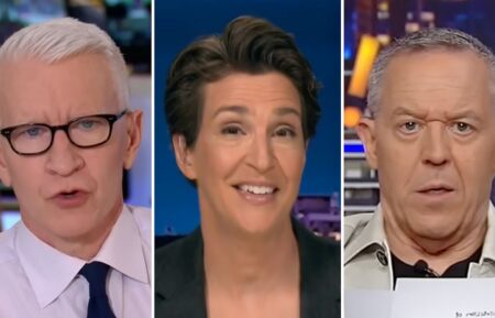 Anderson Cooper, Rachel Maddow, Greg Gutfeld