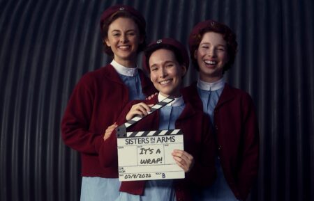 Olive Dobbs (Ellie Mckay), Marianne Siegler (Liv Andrusier), Sybil Maxted (Lizzie Back) (Image: Neal Street/BBC)