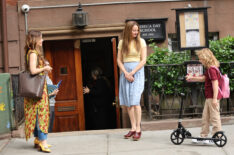 Sophia Bush and Shailene Woodley are seen on the set of 'Count me Lies' in Downtown, Manhattan on May 06, 2026 in New York City