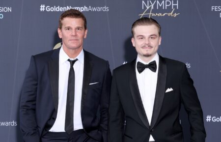 David Boreanaz and Jaden Rayne Boreanaz attends the Closing Ceremony during the 65th Monte-Carlo Television Festival on June 16, 2026 in Monte-Carlo, Monaco