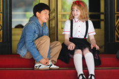 Isaac Bae and Mae Schenk filming 'Eloise'