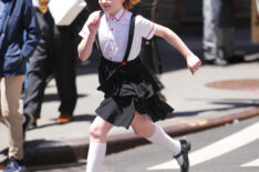 Mae Schenk filming 'Eloise'