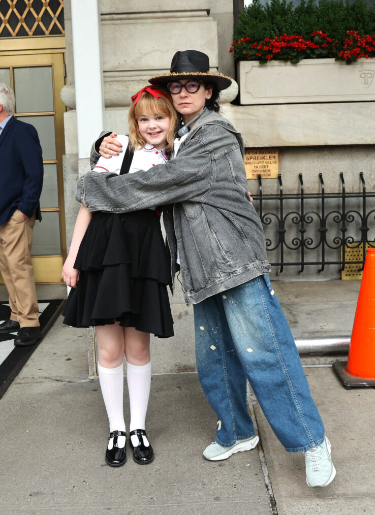 Mae Schenk and Amy Sherman-Palladino on the set of 'Eloise'