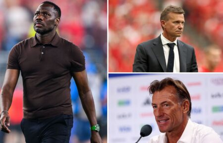 Coach Pape Thiaw, Jesse Marsch, and Herve Renard
