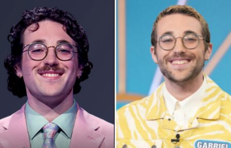 Gabriel Berkowtiz on "Jeopardy! (left) and "Wheel of Fortune" (right) in 2026 and 2025