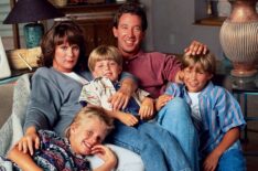 Zachery Ty Bryan, Patricia Richardson, Taran Noah Smith, Tim Allen, and Jonathan Taylor Thomas from 'Home Improvement'