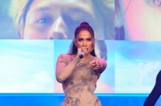 Jennifer Lopez performs onstage at Obsessed Fest held at nya Studios on June 27, 2026 in Los Angeles, California.