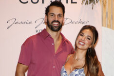 Eric Decker and Jessie James Decker attend The Launch Of Cupshe x Jessie James Decker at Kittenish on February 27, 2025 in Nashville, Tennessee