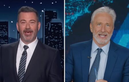 Jimmy Kimmel and Jon Stewart