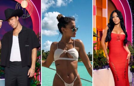 Rob Rausch, Emily Salch, and Andreina Santos of 'Love Island USA'