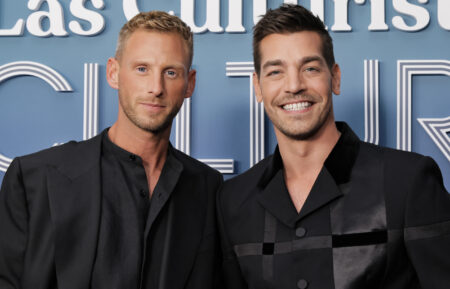 Fraser Olender and Matt Rogers attend the 2026 Las Culturistas Culture Awards at The United Theater on Broadway on May 30, 2026 in Los Angeles, California