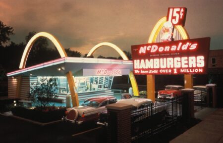 McDonald's 1 Store Museum is a recreation of the first McDonald's Restaurant. It opened as a restaurant in Des Plaines Illinois by McDonald's Corporation founder Ray Kroc on April 15 1955. Torn down in 1984 it was rebuilt from the original plans and,