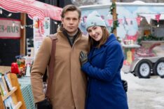 Stephen Huszar, Katherine Barrell in 'O Little Christmas Market'