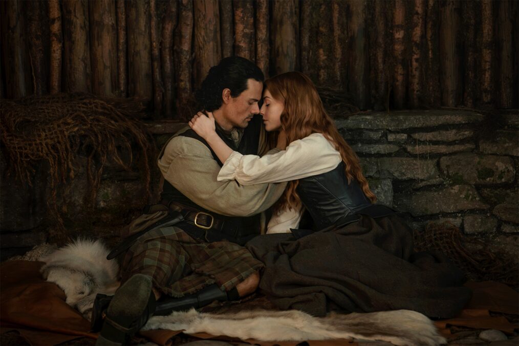 Jamie Roy and Harriet Slater in 'Outlander: Blood of My Blood' Season 2