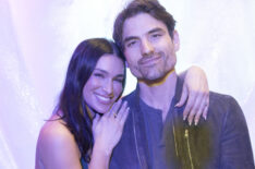 Ashley Iaconetti and Jared Haibon attend the 'Real Housewives of Rhode Island' Premiere Watch Party at Foxwoods Resort Casino on April 02, 2026 in Mashantucket