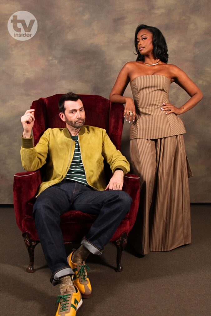David Tennant and Nafessa Williams of 'Rivals'