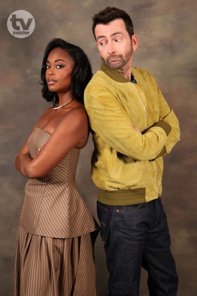 Nafessa Williams and David Tennant of 'Rivals'