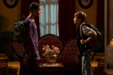 Kyliegh Curran as Harper Dunn and Preston Oliver as Griffin Campbell in 'Secrets of Sulphur Springs'
